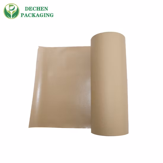 Hojas de papel en rollo artesanales marrones recubiertas de PE Jumbo de azúcar para dulces